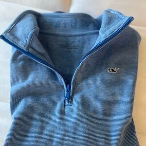 Vineyard Vines Boys or Girls Striped Blue Zip-Up Sweater